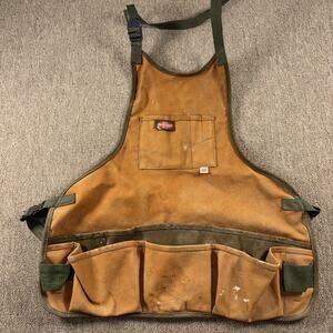 Bucket Boss Vintage Apron Tool Belt Canvas Brown Pocket